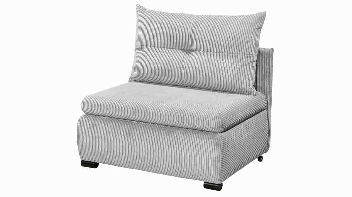 Bild 1 von Schlafsofa mit Bettkasten Cordbezug grau 103 x 83 cm - TED