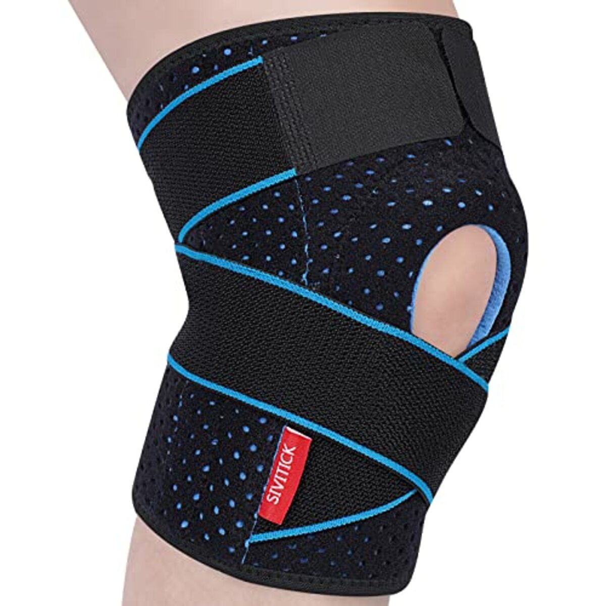 Bild 1 von SIVITICK Kniebandage Damen Männer Einstellbare Kniestütze mit Seitenstabilisatoren & Patella Gel Pads Orthopädische Bandage knie Meniskus Arthrose 1 Stück Unisex