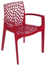 Bild 1 von Stuhl Gruvyer, stapelbar, Polypropylen Highmopp, 52 x 43 x 81 cm, rot