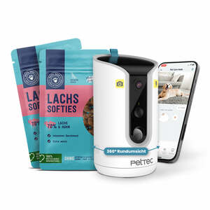 PetTec Hello Cam inkl. "Softies" Dog - Lachs Softies 2x90g