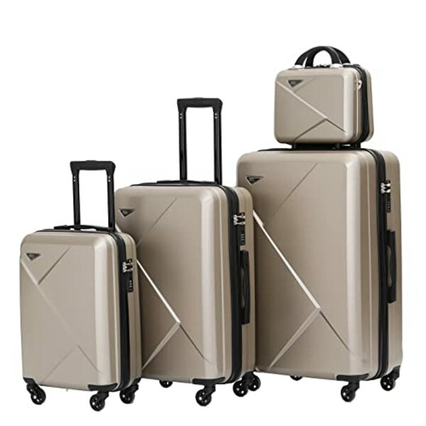 Bild 1 von Münicase 9008 TSA-Schloß Reisekoffer Koffer Trolleys Hartschale Koffersets Beautycase-M-L-XL-Set