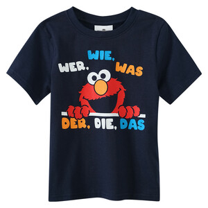 Sesamstraße T-Shirt mit Krümelmonster-Print DUNKELBLAU