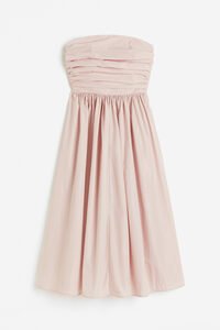 H&M Bandeau-Kleid Hellrosa, Party kleider in Größe 40. Farbe: Light pink