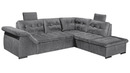 Bild 1 von Ecksofa mit Schlaffunktion anthrazit 283 x 217 cm - ESTERA