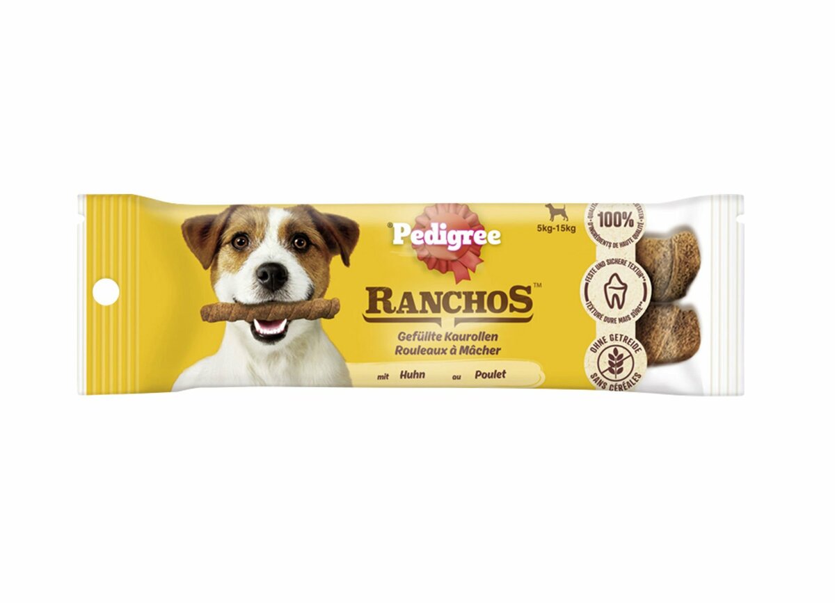 Bild 1 von Pedigree Ranchos Mini Gefüllte Kaurollen mit Huhn 80g