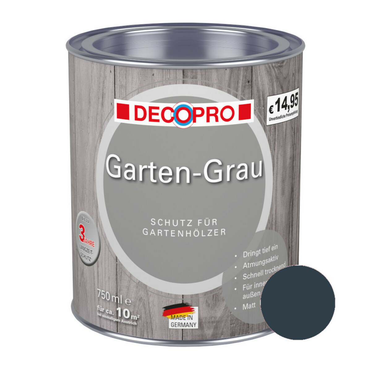Bild 1 von DECOPRO Garten-Grau 750 ml in Anthrazit, matt