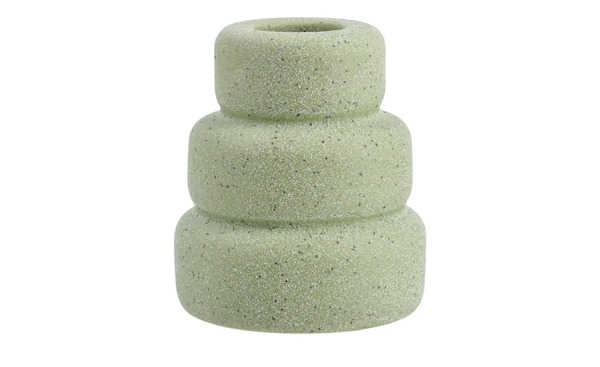 Bild 1 von Kerzenhalter grün Steingut Maße (cm): H: 7,2  Ø: [6.2] Sale