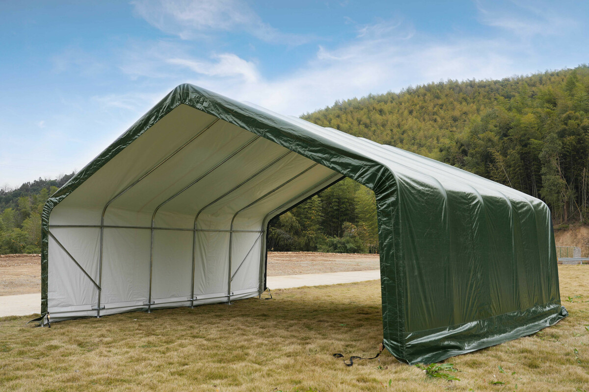 Bild 1 von GreenYard® Weidezelt-Überdachung - ca. 670 x 610 x 320 cm Grün