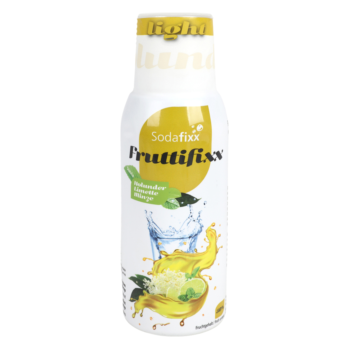 Bild 1 von Fruchtsirup 'Holunderblüte-Limette-Minze'