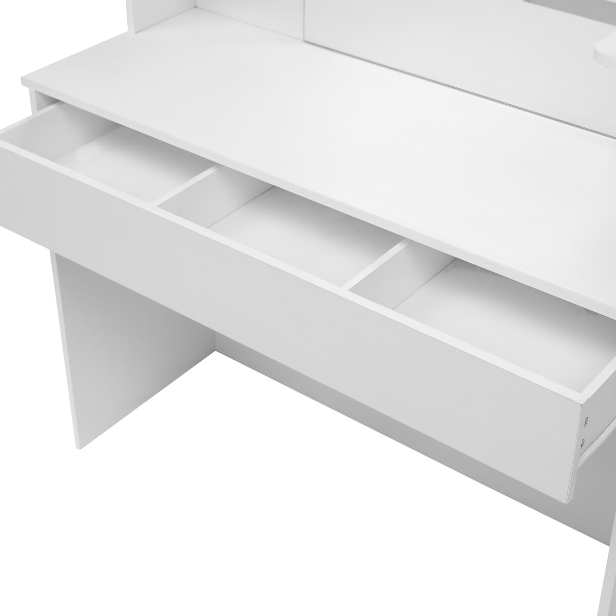 Bild 4 von Happy Home Schminktisch mit Spiegel, 4 Ablagen & 1 Schublade HDT06-WEI weiß