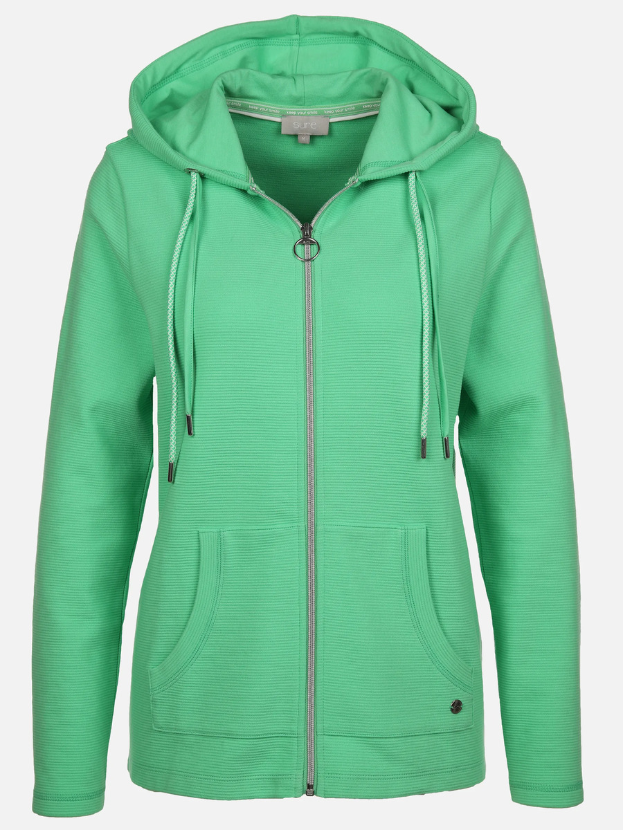 Bild 1 von Damen Sweatjacke mit Kapuze
                 
                                                        Grün