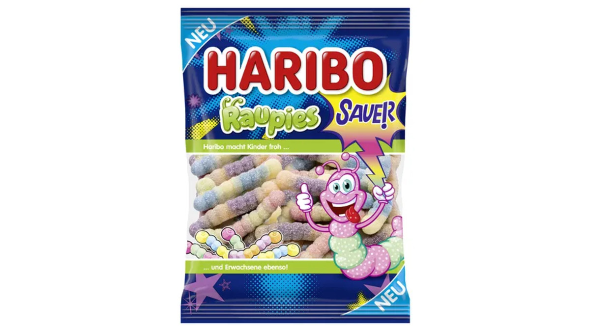 Bild 1 von Haribo Schaumzucker Raupies Sauer