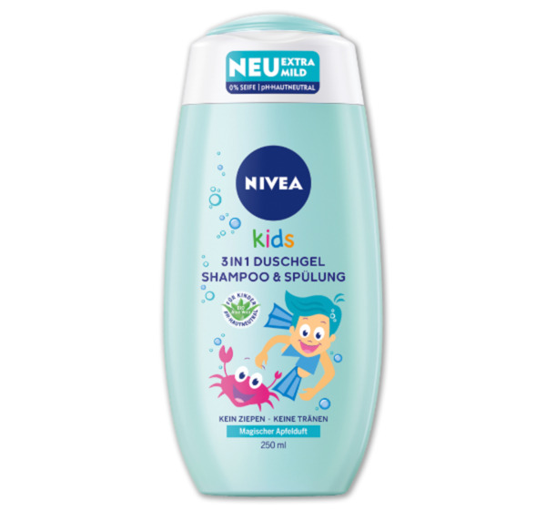 Bild 1 von NIVEA Kids 3 in 1 Duschgel, Shampoo und Spülung*