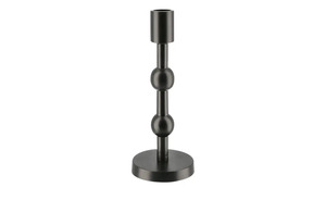 Kerzenhalter schwarz Metall Maße (cm): H: 22  Ø: [9.0] Sale