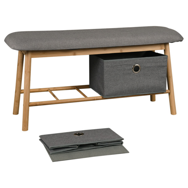 Bild 3 von Trendstabil Bambus-Sitzbank mit 2 Boxen