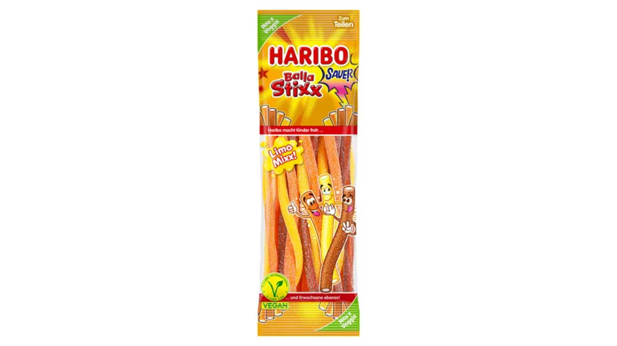 Bild 1 von Haribo Fruchtgummi Balla Stixx Sauer Limo-Mix Veggie