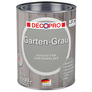 DECOPRO Garten-Grau 2,5 Liter in Grau, matt