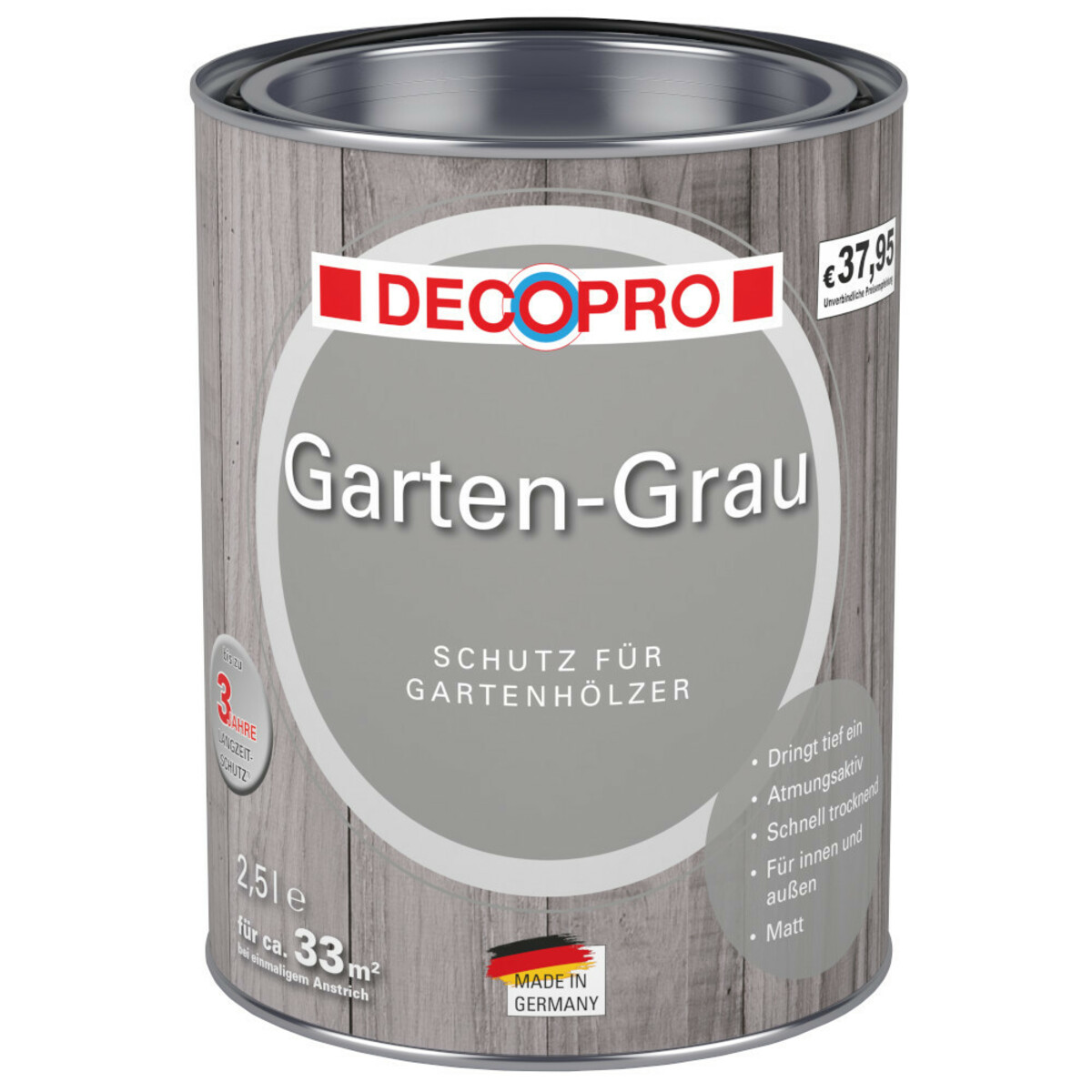 Bild 1 von DECOPRO Garten-Grau 2,5 Liter in Grau, matt