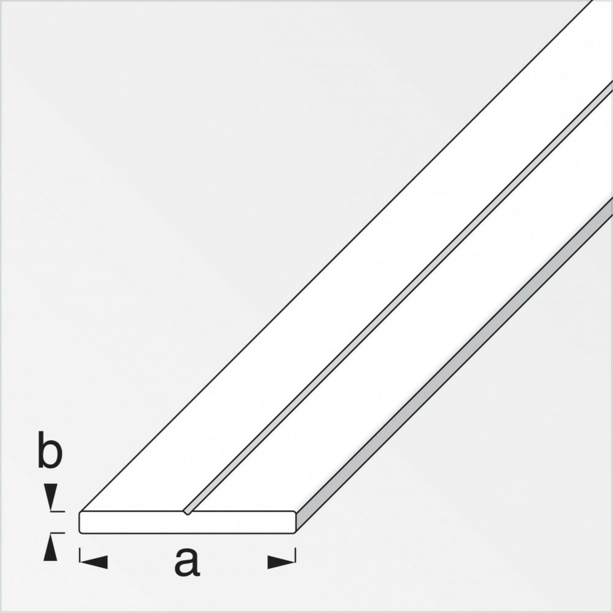 Bild 1 von Flachstange Alu blank 23,5 x 2 mm 1m