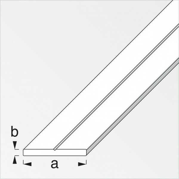 Bild 1 von Flachstange Alu blank 23,5 x 2 mm 1m