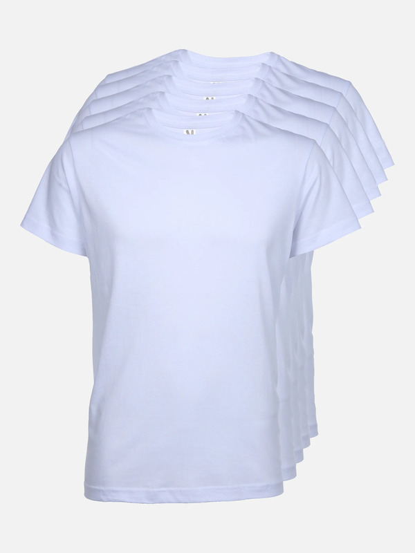 Denim Project T-Shirts Herren 5er-Pack 002 Weiß