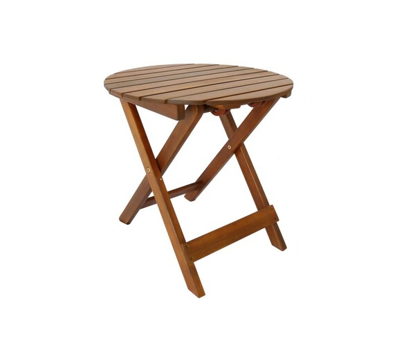 Bild 2 von HC Garten & Freizeit runder Tisch Ø 46x45 cm Massivholz Akazie