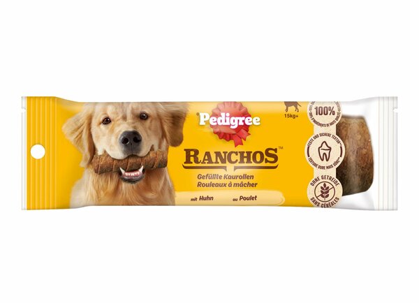 Bild 1 von Pedigree Ranchos Maxi Gefüllte Kaurollen mit Huhn 80g