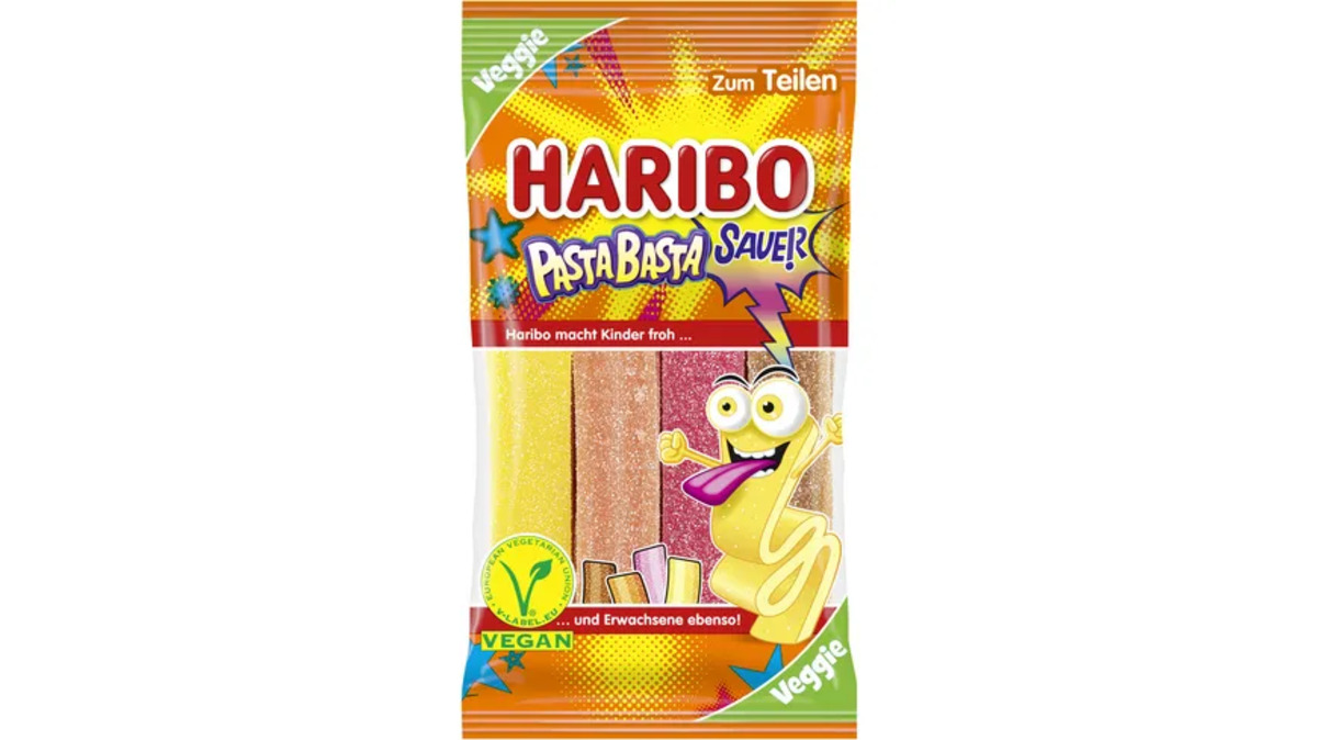 Bild 1 von Haribo Fruchtgummi Pasta Basta Sauer Veggie