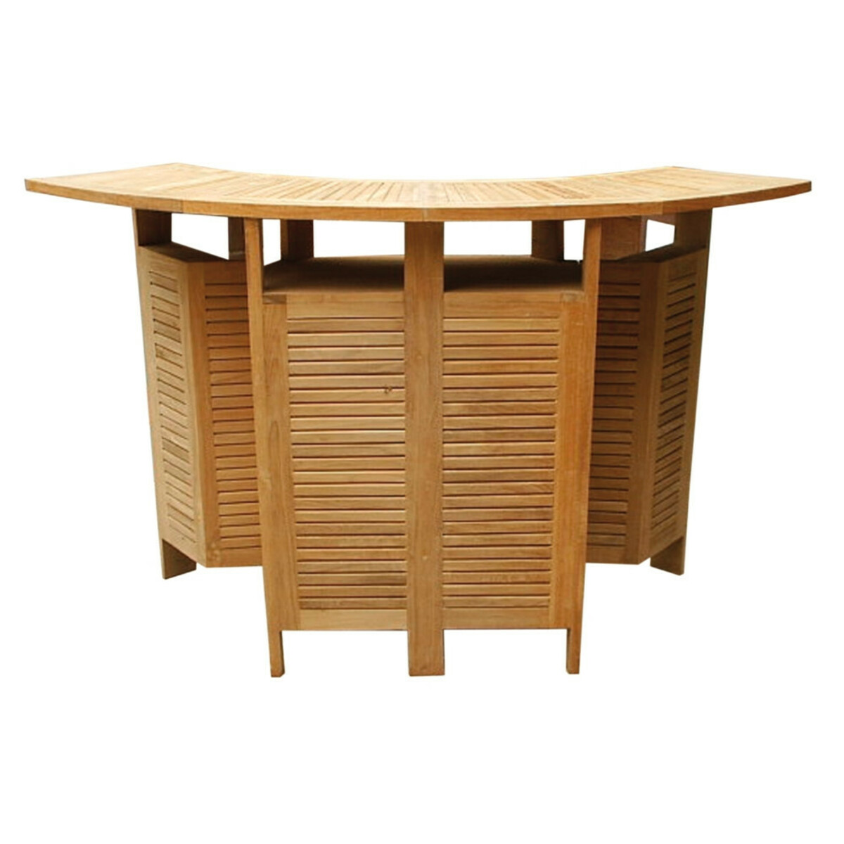 Bild 1 von Bartheke aus hochwertigem Teakholz 105 x 80 x 120 cm mit vielen Abstellfächern