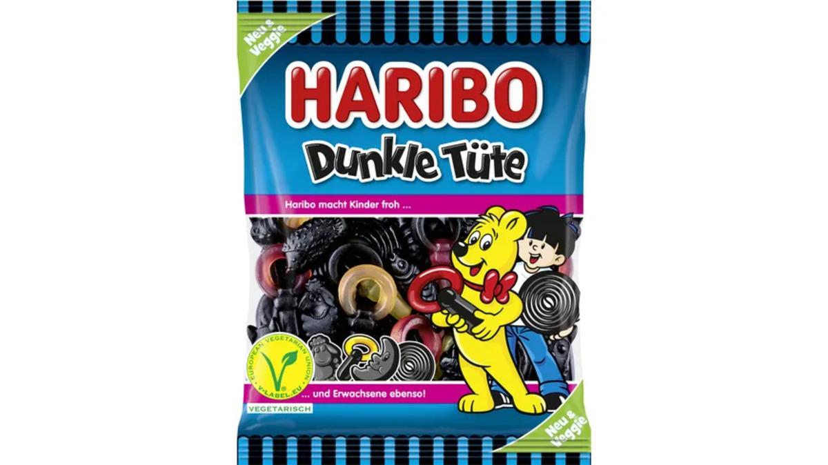 Bild 1 von Haribo Lakritz Dunkle Tüte Veggie