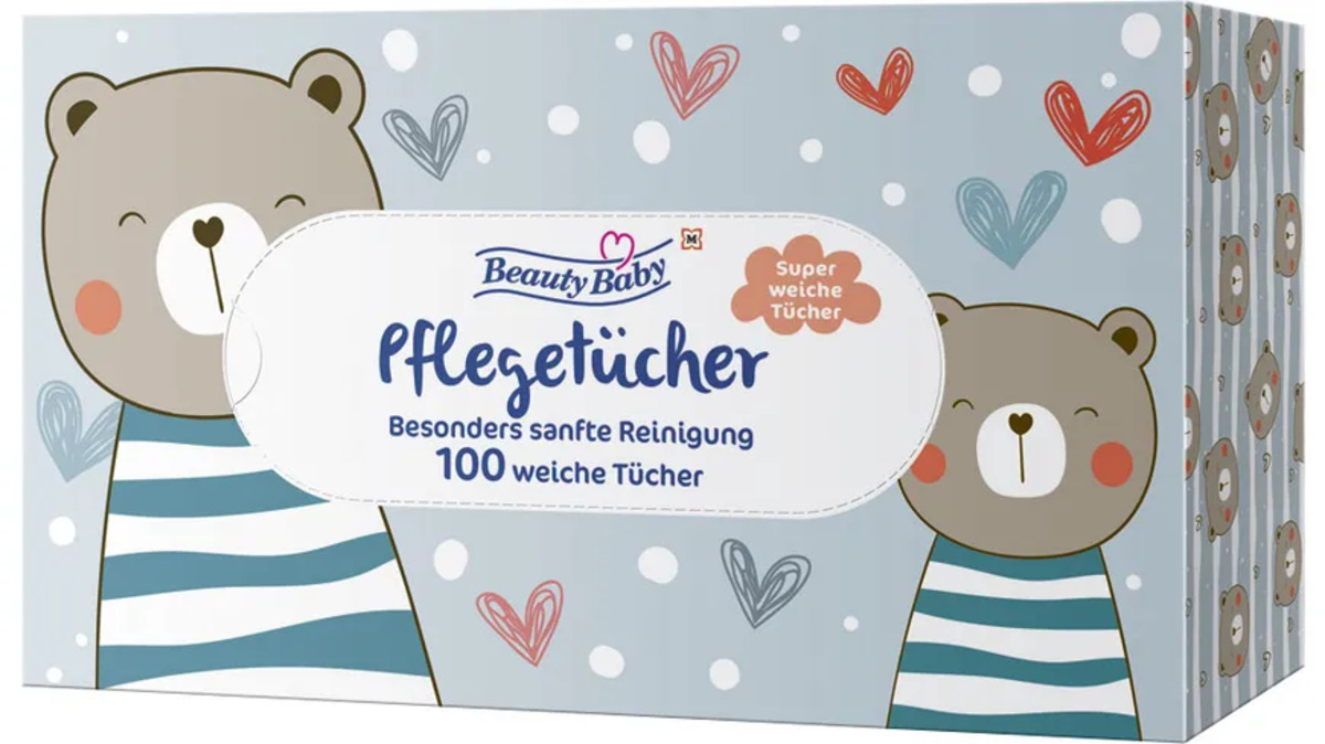 Bild 1 von Beauty Baby Box Motiv Pflegetücher 3 lagig