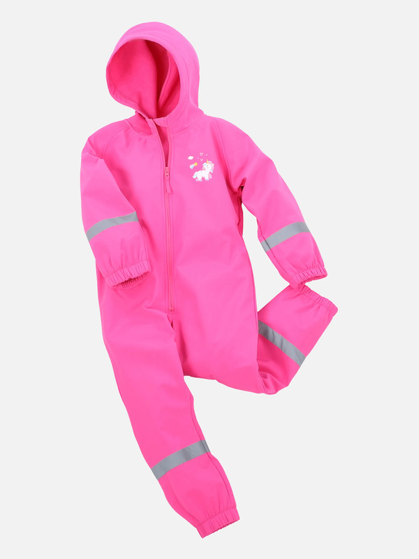 Bild 1 von Kinder Regenoverall mit Kapuze
                 
                                                        Pink