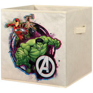 Stoffbox Avengers beige B/H/T: ca. 32x32x32 cm