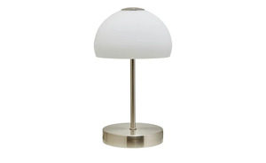 KHG LED- Tischleuchte, 1-flammig, nickel matt mit Touchdimmer silber Maße (cm): H: 25  Ø: [13.0] Sale