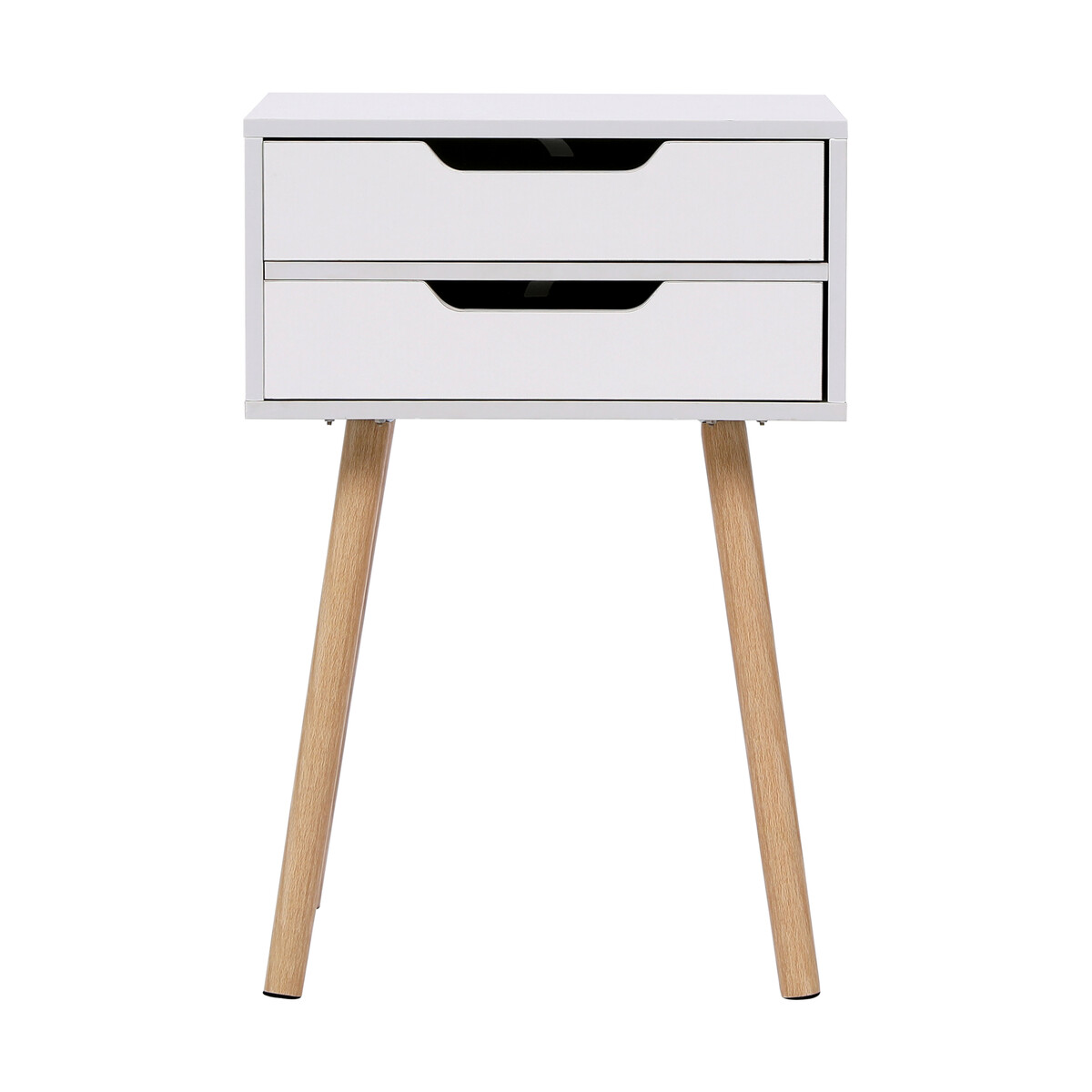 Bild 2 von Happy Home Nachttisch Kommode mit 2 Schubladen HSB09-WEI weiß