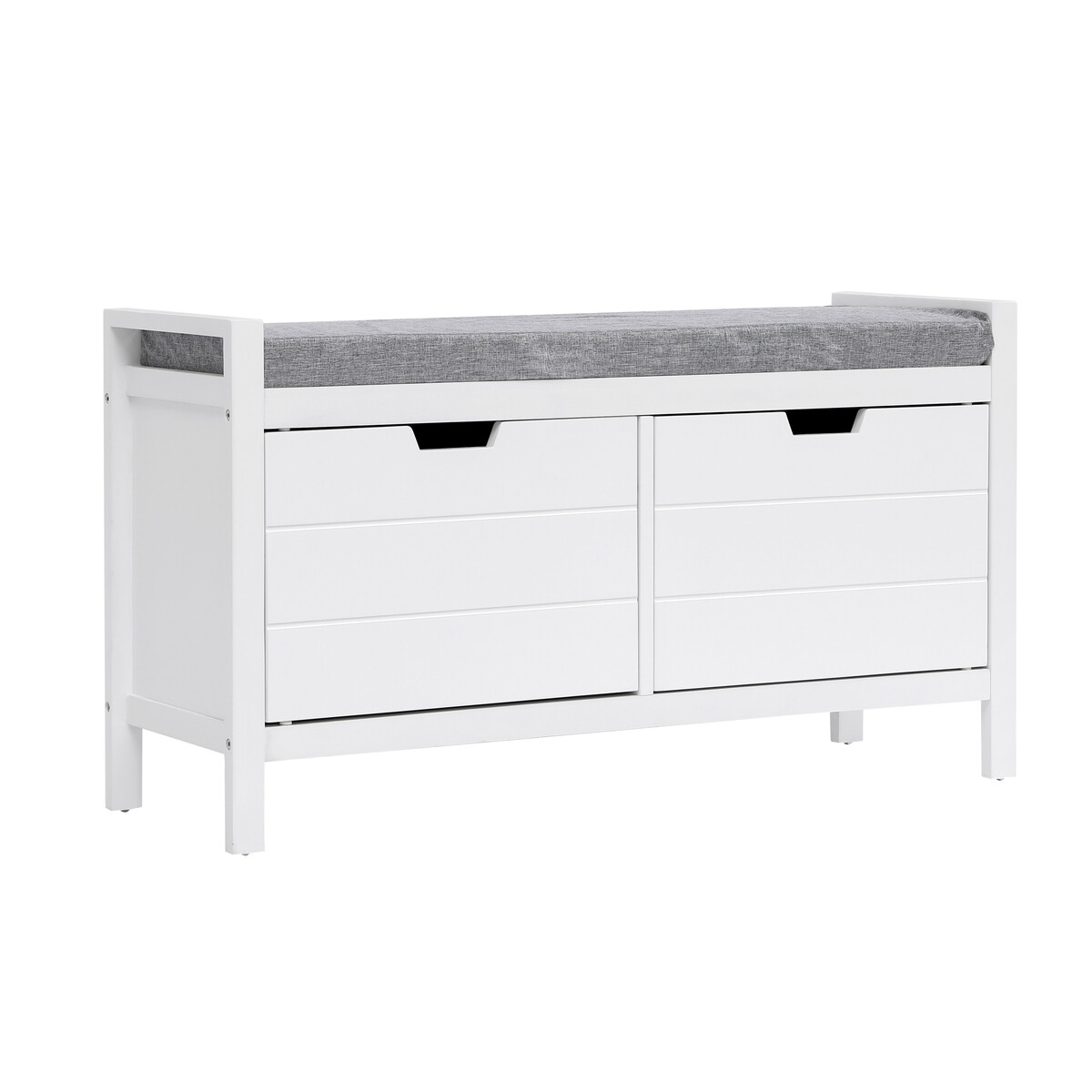 Bild 4 von Happy Home Sitzbank mit Sitzkissen & 2 Türen HFH23-WEI weiß