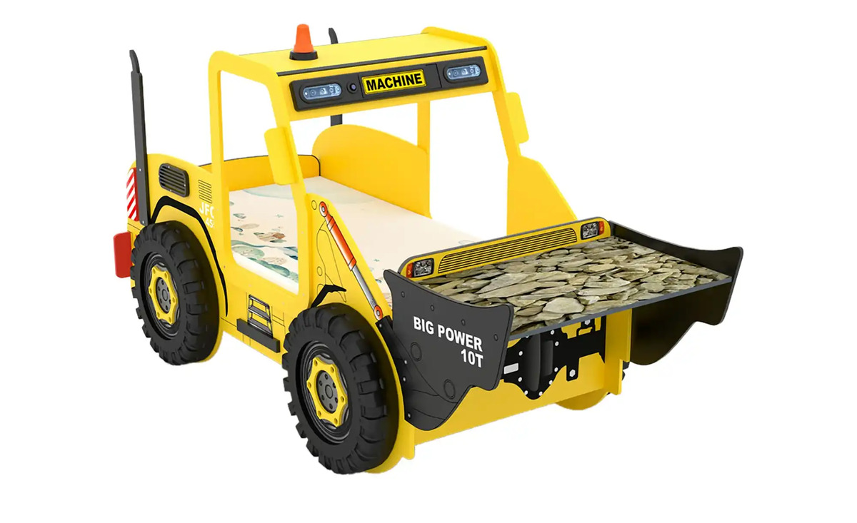 Bild 1 von Autobett gelb Maße (cm): B: 116 H: 150 Kindermöbel