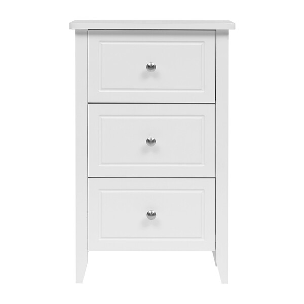 Bild 3 von Happy Home Nachttisch Kommode mit 3 Schubladen HSB11-WEI weiß