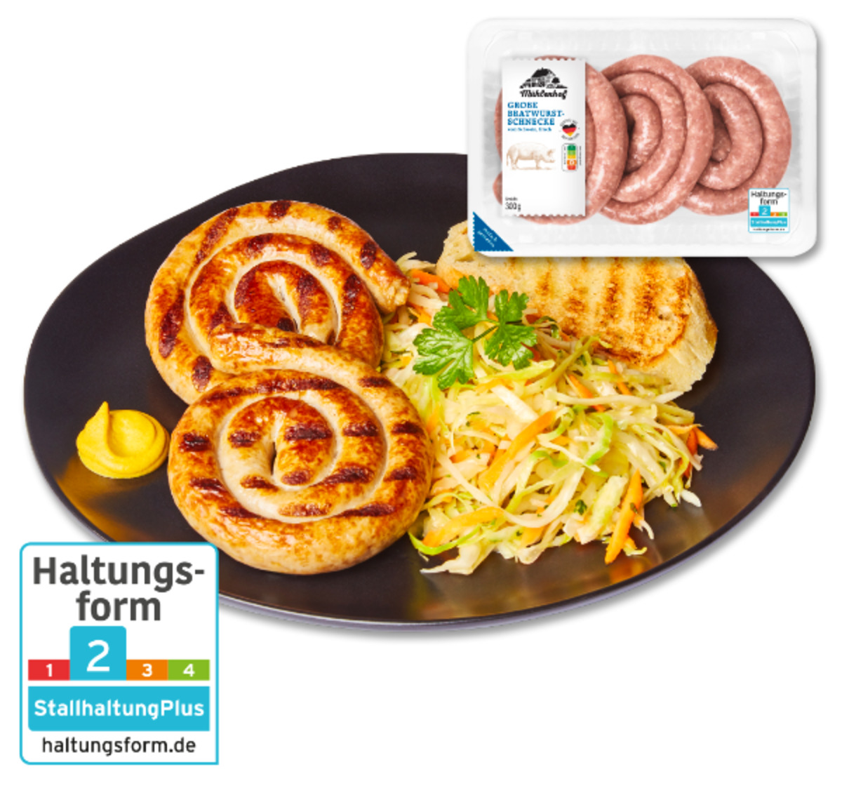 Bild 1 von MÜHLENHOF Frische Schweine-Bratwurstschnecken*