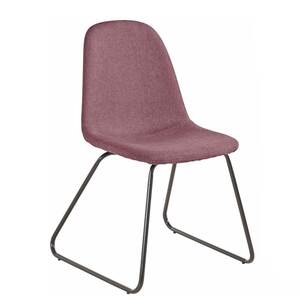Stühle in Rosa Webstoff Metallbügeln (2er Set)