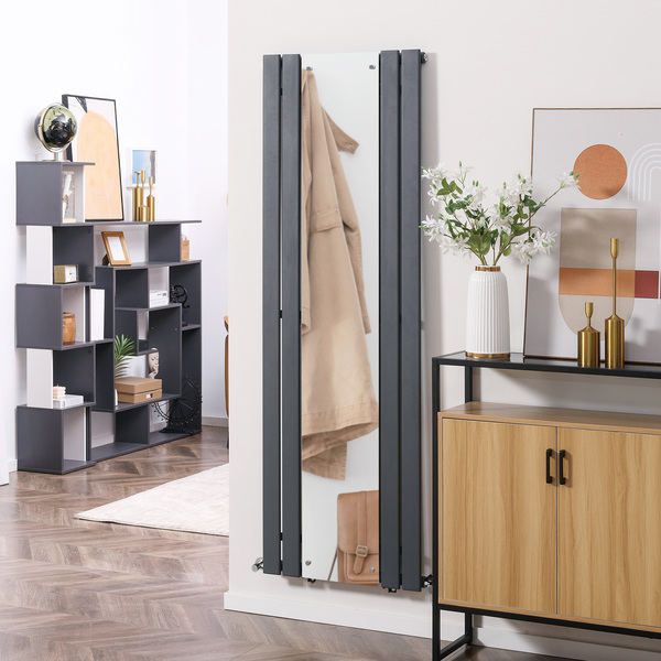 Bild 2 von HOMCOM Paneelheizkörper einlagig Heizkörper 180 x 60 cm Heizgerät Grau