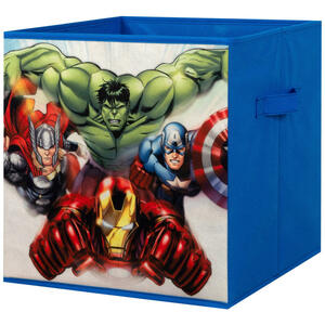Stoffbox Avengers blau B/H/T: ca. 32x32x32 cm