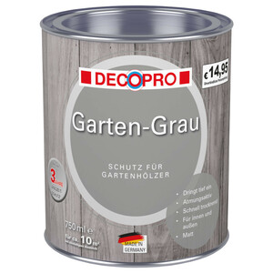 DECOPRO Garten-Grau 750 ml in Grau, matt