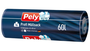 Pely® Profi Müllsack mit Verschlussband 60 Liter