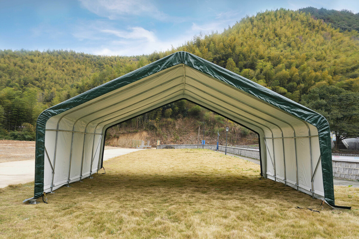 Bild 2 von GreenYard® Weidezelt-Überdachung - ca. 670 x 610 x 320 cm Grün