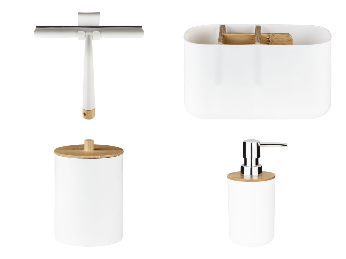 Bild 1 von LIVARNO home Dusch-Abzieher / Kosmetikorganizer / Wattestäbchen-Behälter / Seifenspender
