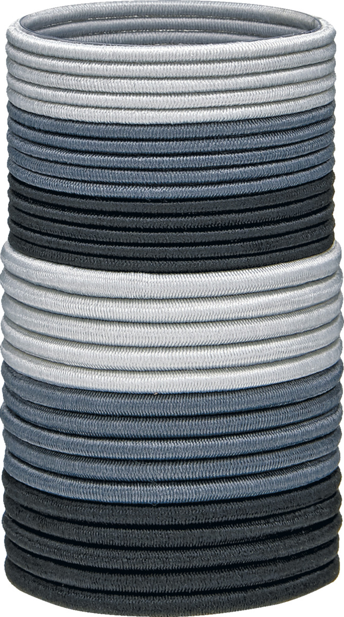 Bild 2 von FOR YOUR Beauty Haargummi Schwarz/Grau