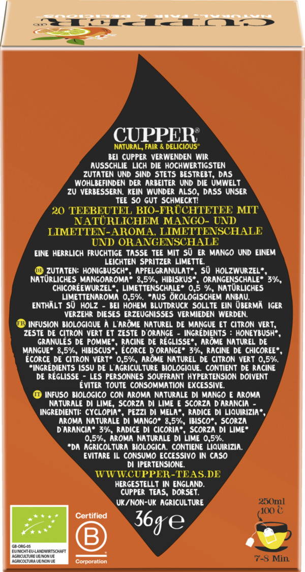 Bild 3 von Cupper Bio-Früchtetee Mango & Citrus Organic Infusion