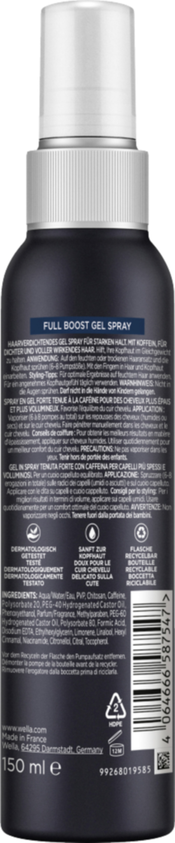 Bild 2 von Wella Wellaflex Men Full Boost haarverdichtendes Gel Spray