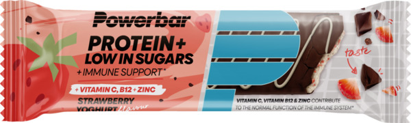 Bild 1 von PowerBar Protein+ Low in Sugars Immune Support* Strawberry Yoghurt